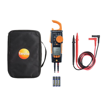 Testo 770-3 clamp meter with BT, accessories 0590 7703 04